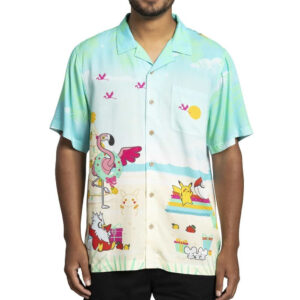 Pokemon Merch Pokemon Holiday Blue Hawaiian Shirt Christmas Gifts For Brother