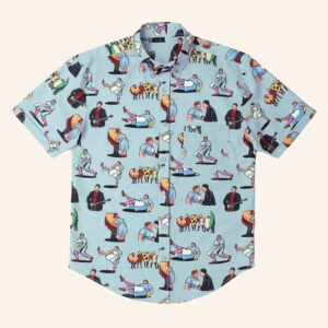 Saturday Night Live Merch SNL 50 x RSVLTS Lunch Lady Land Button Up Shirt Best Gifts For Fans