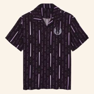 Star Wars Merch Mace Windu Lightsaber Button Up Shirt Gifts For Brothers