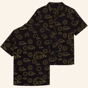 Dragon Ball Z Merch Dragon Ball Z Tonal Button Up Shirt Best Gifts For Him