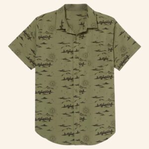 The Lord Of The Rings Merch Mountain Scenes Button Up Shirt Gifts For Friends