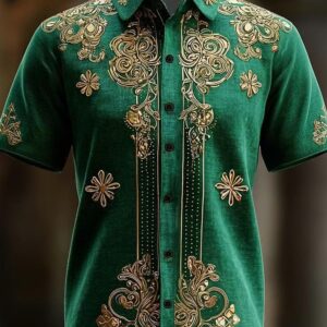 Vintage Saint Patrick's Day Hawaiian Shirt St Patty's Day Apparel Green Holiday Gift Ideas