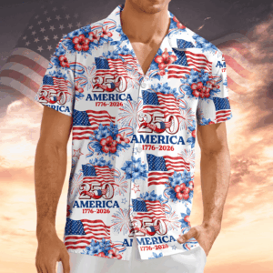 250 Years America 1776-2026 Patriotic Hawaii Shirt America 250 Merchandise Gifts For Patriotic Dad