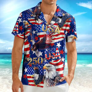 Usa 250 Anniversary Eagle 1776-2026 Patriotic Hawaii Shirt America 250 Merchandise Patriotic Presents