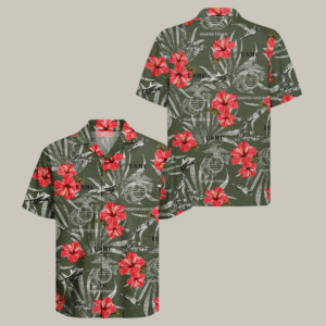 US Marines 250th Anniversary Hawaiian Shirt