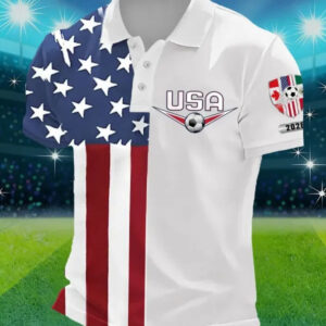 USA Soccer Polo Shirt World Cup 2026 American Heritage Fan Gear Gift For Football Supporters