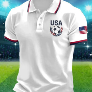 USA Football Polo Shirt FIFA World Cup 2026 USA Apparel Gift For Football Fans
