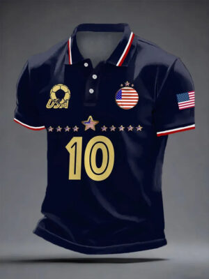 USA Football Polo Shirt FIFA World Cup 2026 USA Merch Unique Gift For Him