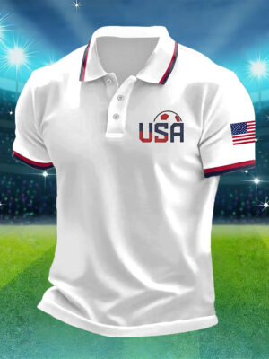 USA Soccer Polo Shirt FIFA World Cup 2026 USA Apparel Birthday Gift For Boyfriend