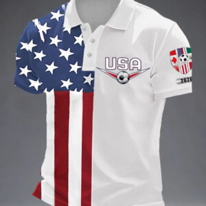 USA Soccer Polo Shirt FIFA World Cup 2026 USA Clothes Unique Gift For Sport Lovers
