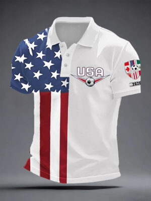 USA Soccer Polo Shirt FIFA World Cup 2026 USA Clothes Unique Gift For Sport Lovers
