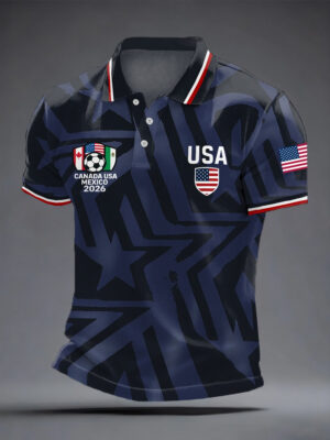 USA Soccer Polo Shirt FIFA World Cup 2026 USA Clothes Unique Gift For Soccer Fans