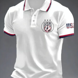USA Soccer Stars Polo Shirt FIFA World Cup 2026 Fan Gear Mens Shirts Best Gift For Men