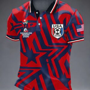 Canada USA Mexico 2026 Polo Shirt FIFA World Cup Soccer Fan Gear Mens Polo Shirts Gift