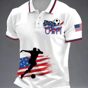 USA Soccer Supporter Polo Shirt FIFA World Cup 2026 Apparel Gift For Soccer Fans
