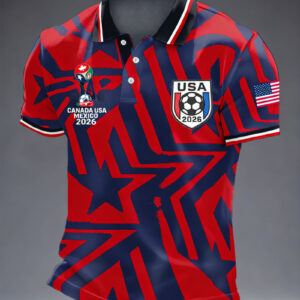 Men's USA Soccer Polo Shirt 2026 World Cup Merch US National Soccer Team Outfits