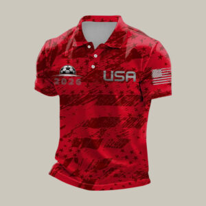 USA FIFA World Cup 2026 Polo Shirt World Cup Clothes Present Idea For Huge Fans