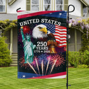 USA 250 Years Strong Flag Let Freedom Rise United States Patriotic