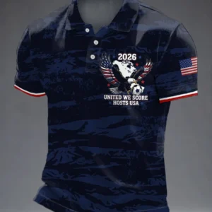 2026 United We Score Hosts USA Polo Shirt Game Day Shirt 2026 World Cup Gift Ideas