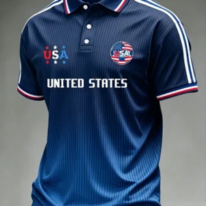 USA Soccer 2026 World Cup Polo Shirt Game Day Clothing Merch Gifts For Football Fans