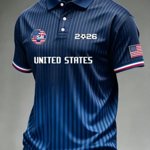 USA Soccer 2026 World Cup Polo Shirt Game Day Clothing Perfect Gifts For Soccer Fans