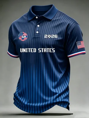 USA Soccer 2026 World Cup Polo Shirt Game Day Clothing Perfect Gifts For Soccer Fans
