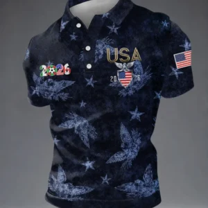 USA Soccer 2026 World Cup Polo Shirt Game Day Shirt Merch Soccer Fan Gifts
