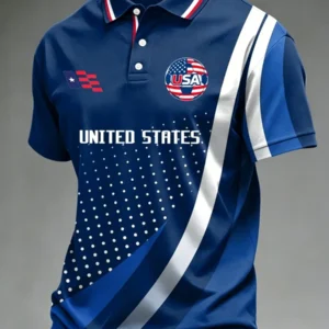 USA Soccer 2026 World Cup Polo Shirt Men's Game Day Shirt Gifts For Soccer Supporter