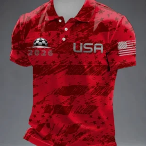 USA Football 2026 World Cup Polo Shirt Game Day Shirt Thoughtful Gift For Sports Lovers