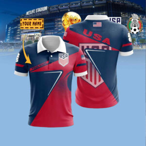 Custom USA National Team Polo Shirt FIFA World Cup 2026 Apparel Unique Gift For Him