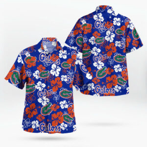 Florida Gators Hibiscus Bloom Hawaiian Shirt
