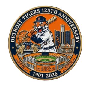 Detroit Tigers 125Th Anniversary Commemorative Coin 2026