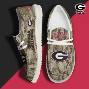 Custom Name NCAA Georgia Bulldogs 2026 Hey Dude Shoes