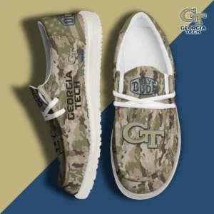 Custom Name NCAA Georgia Tech Yellow Jackets 2026 Hey Dude Shoes