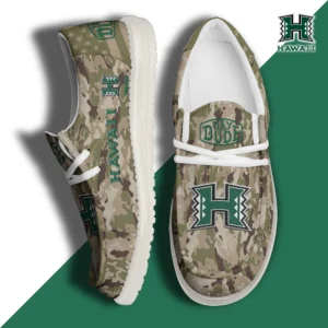 Custom Name NCAA Hawaii Rainbow Warriors 2026 Hey Dude Shoes