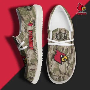 Custom Name NCAA Louisville Cardinals 2026 Hey Dude Shoes
