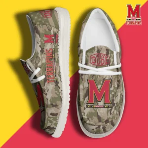 Custom Name NCAA Maryland Terrapins 2026 Hey Dude Shoes