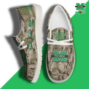 Custom Name NCAA Marshall Thundering Herd 2026 Hey Dude Shoes