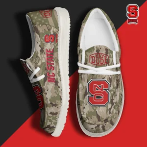 Custom Name NCAA NC State Wolfpack 2026 Hey Dude Shoes