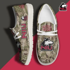 Custom Name NCAA Northern Illinois Huskies 2026 Hey Dude Shoes