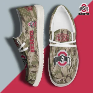 Custom Name NCAA Ohio State Buckeyes 2026 Hey Dude Shoes