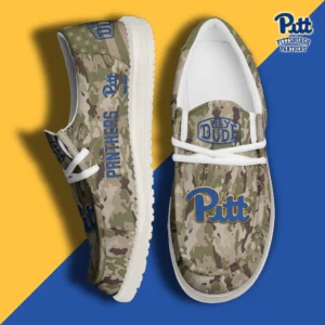 Custom Name NCAA Pittsburgh Panthers 2026 Hey Dude Shoes