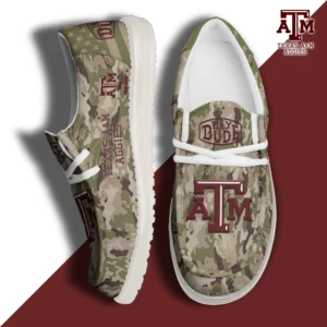 Custom Name NCAA Texas A&M Aggies 2026 Hey Dude Shoes
