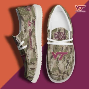 Custom Name NCAA Virginia Tech Hokies 2026 Hey Dude Shoes
