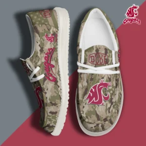 Custom Name NCAA Washington State Cougars 2026 Hey Dude Shoes
