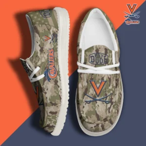 Custom Name NCAA Virginia Cavaliers 2026 Hey Dude Shoes