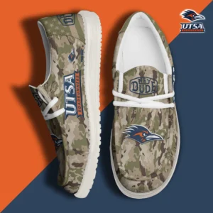 Custom Name NCAA UTSA Roadrunners 2026 Hey Dude Shoes
