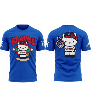 Atlanta Braves Hello Kitty Night 2026 Blue T-Shirt