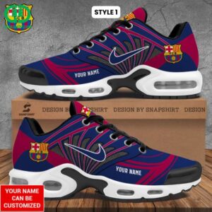 Custom Name Barcelona Football Club 2026 Air Max Shoes Air Cushion Sneakers