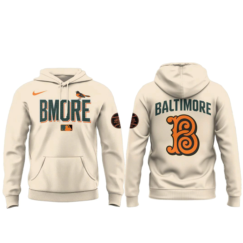 Baltimore Orioles City Connect 2026 Cream Shirt 2 Baltimore Orioles City Connect 2026 Cream Hoodie
